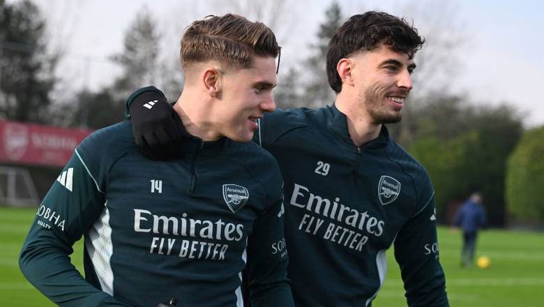 Kai Havertz returns to Arsenal training ground for the first time after four months - Ảnh 1