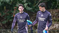 Kai Havertz returns to Arsenal training ground for the first time after four months
